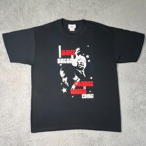 Harlem‎ Underground President OBAMA T-Shirt Cotton Black Men's Size L VTG NWT